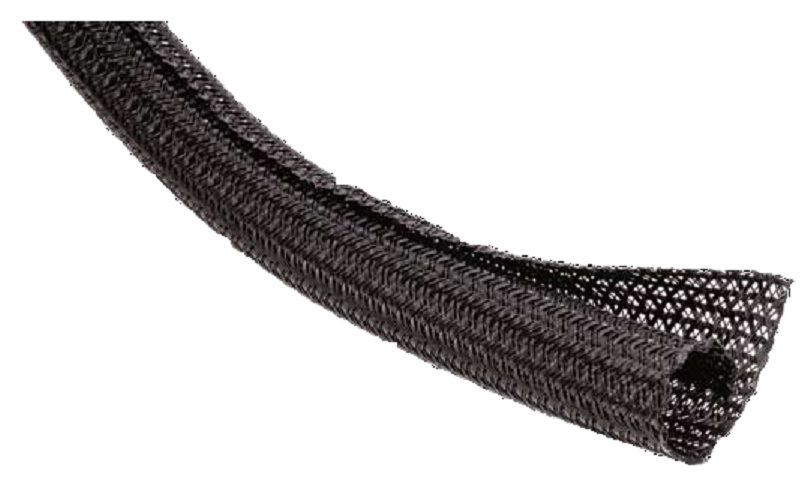 Techflex Flexo F6 Wrappable 1/2" Split Braided Sleeving 25' - Click Image to Close